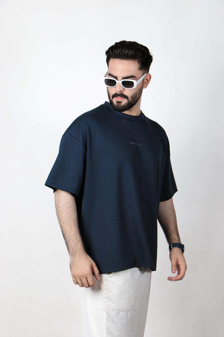 Navy Blue Baggy Tee (Unisex)