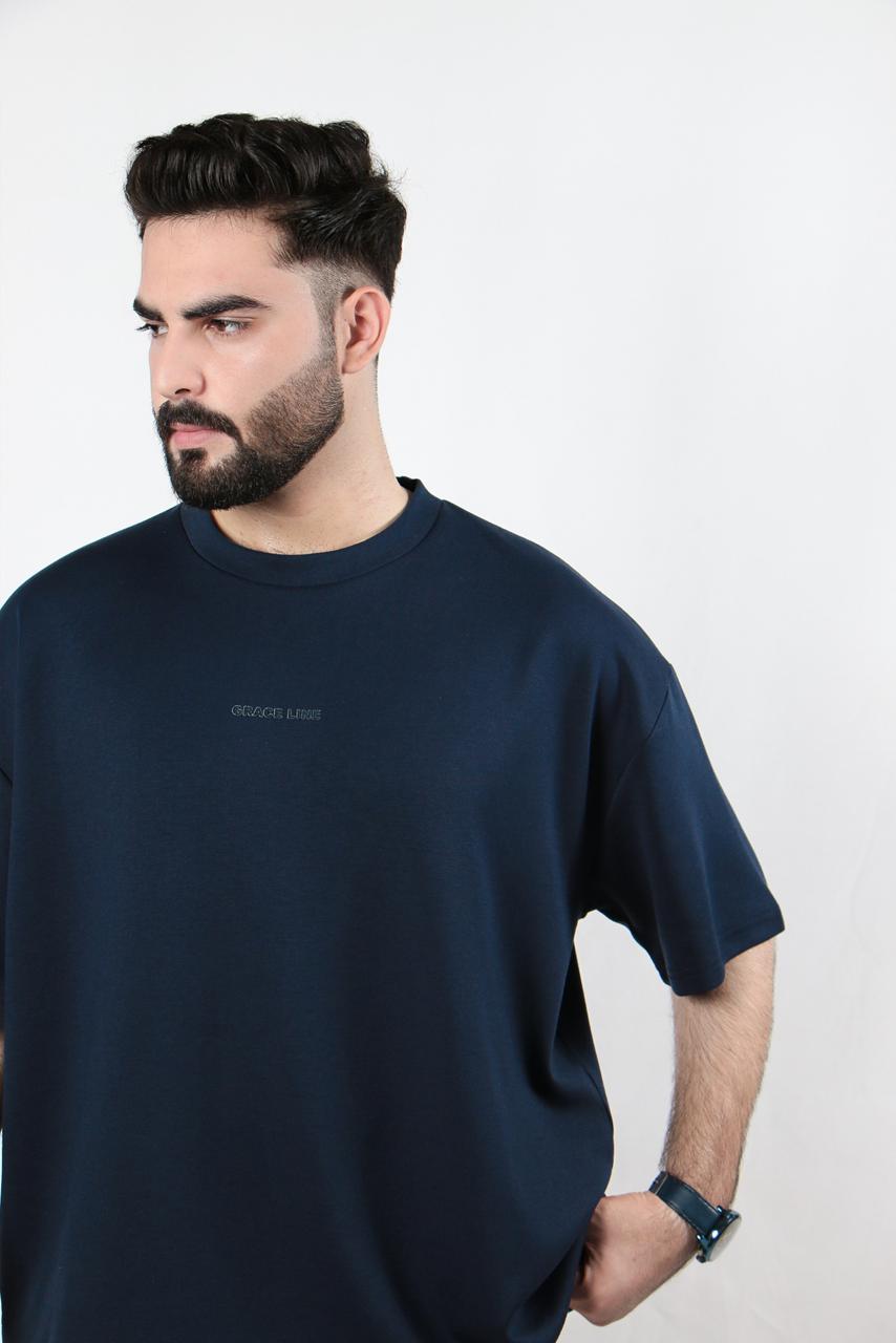 Navy Blue Baggy Tee (Unisex)