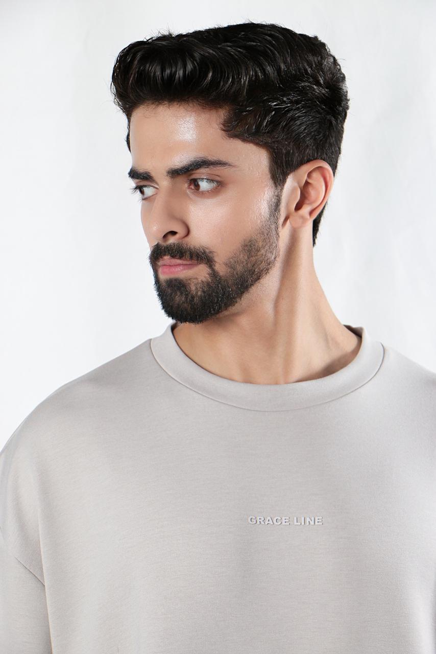 Ash White Baggy Tee (Unisex)