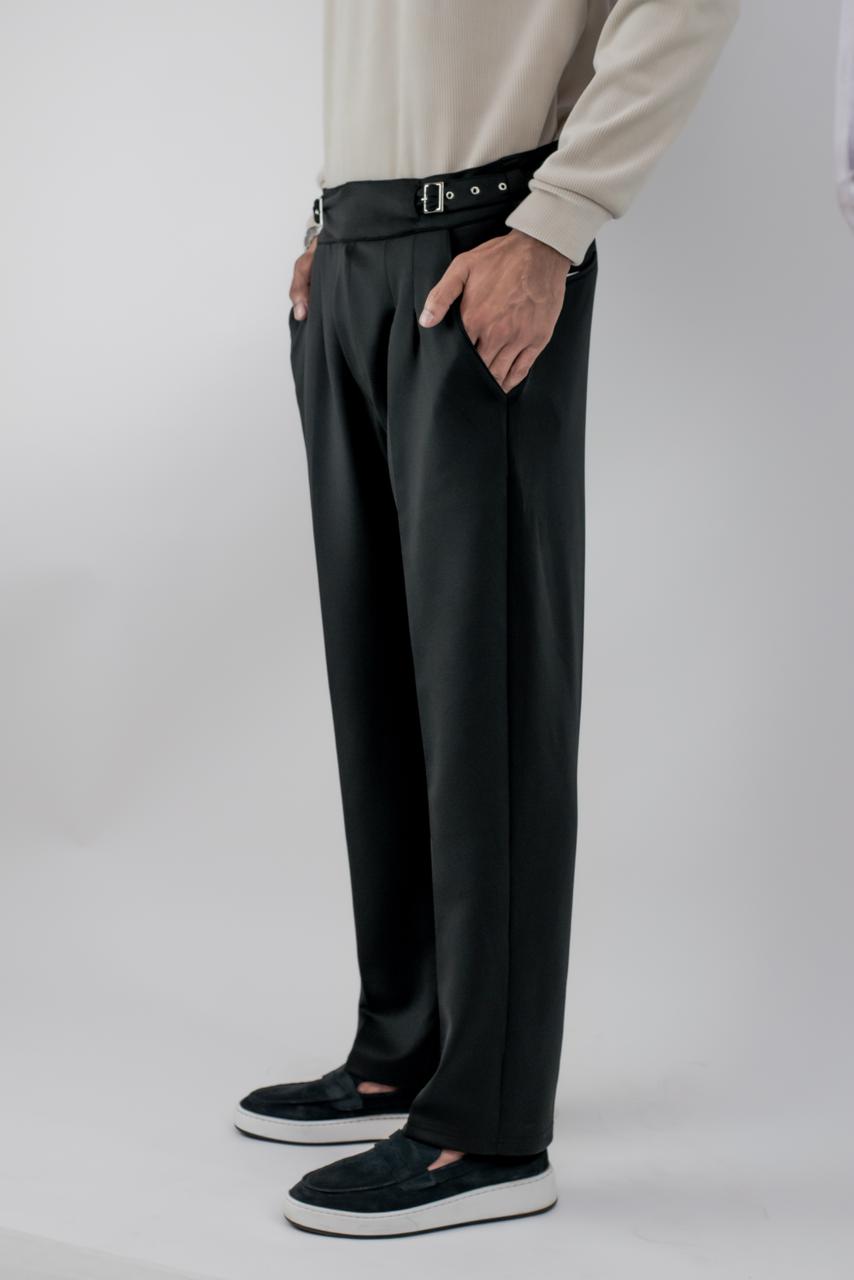 Pleated Relax Pant (Black)