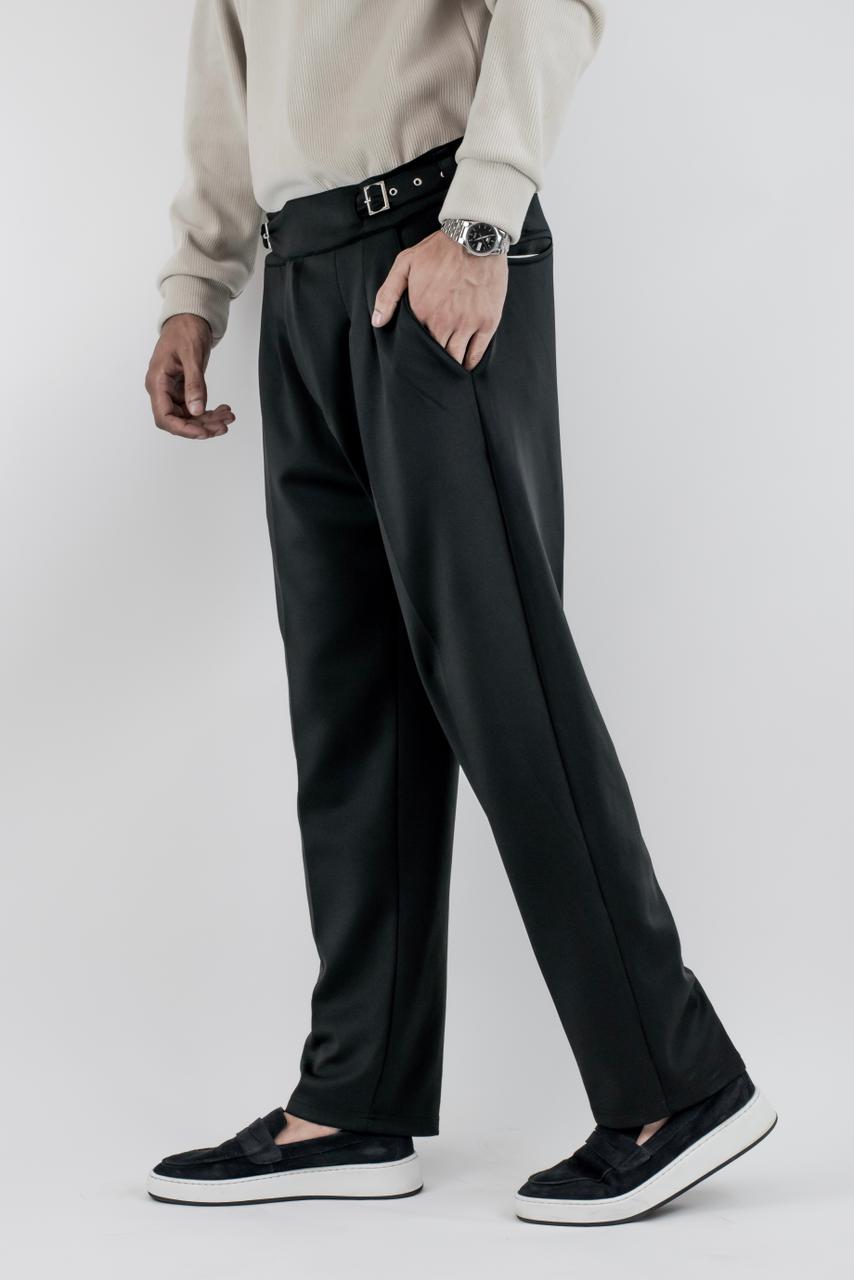 Pleated Relax Pant (Black)