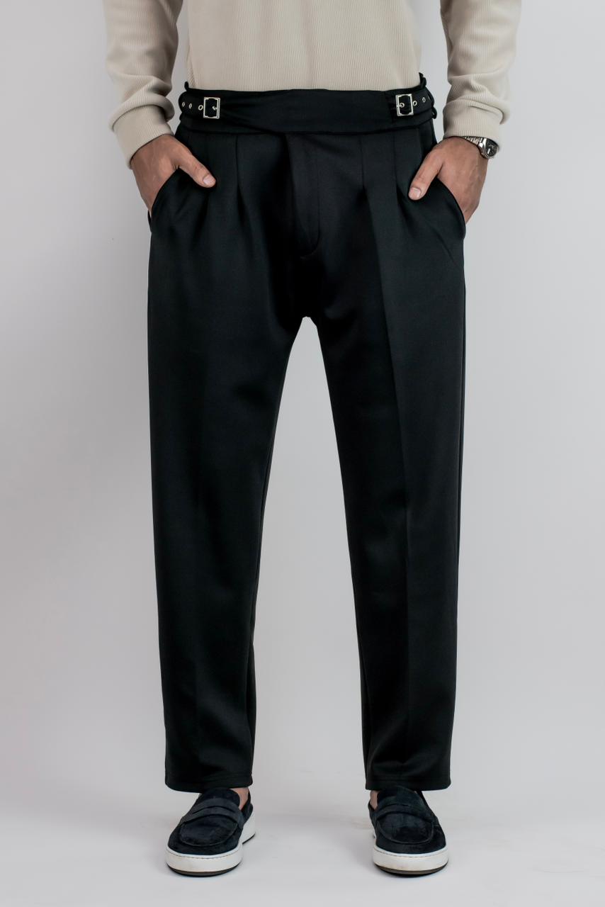 Pleated Relax Pant (Black)